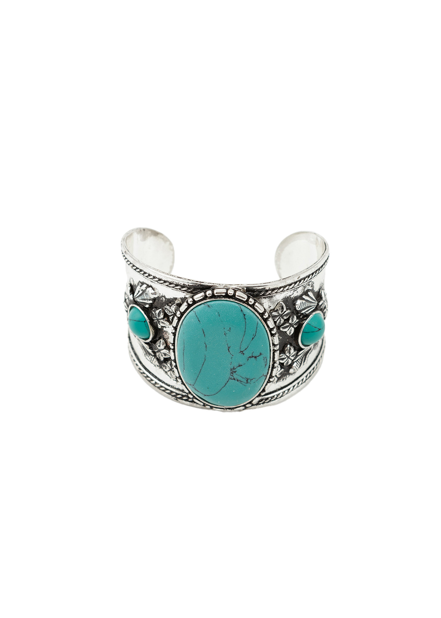 Cuff with turquoise stone thumbnail 0