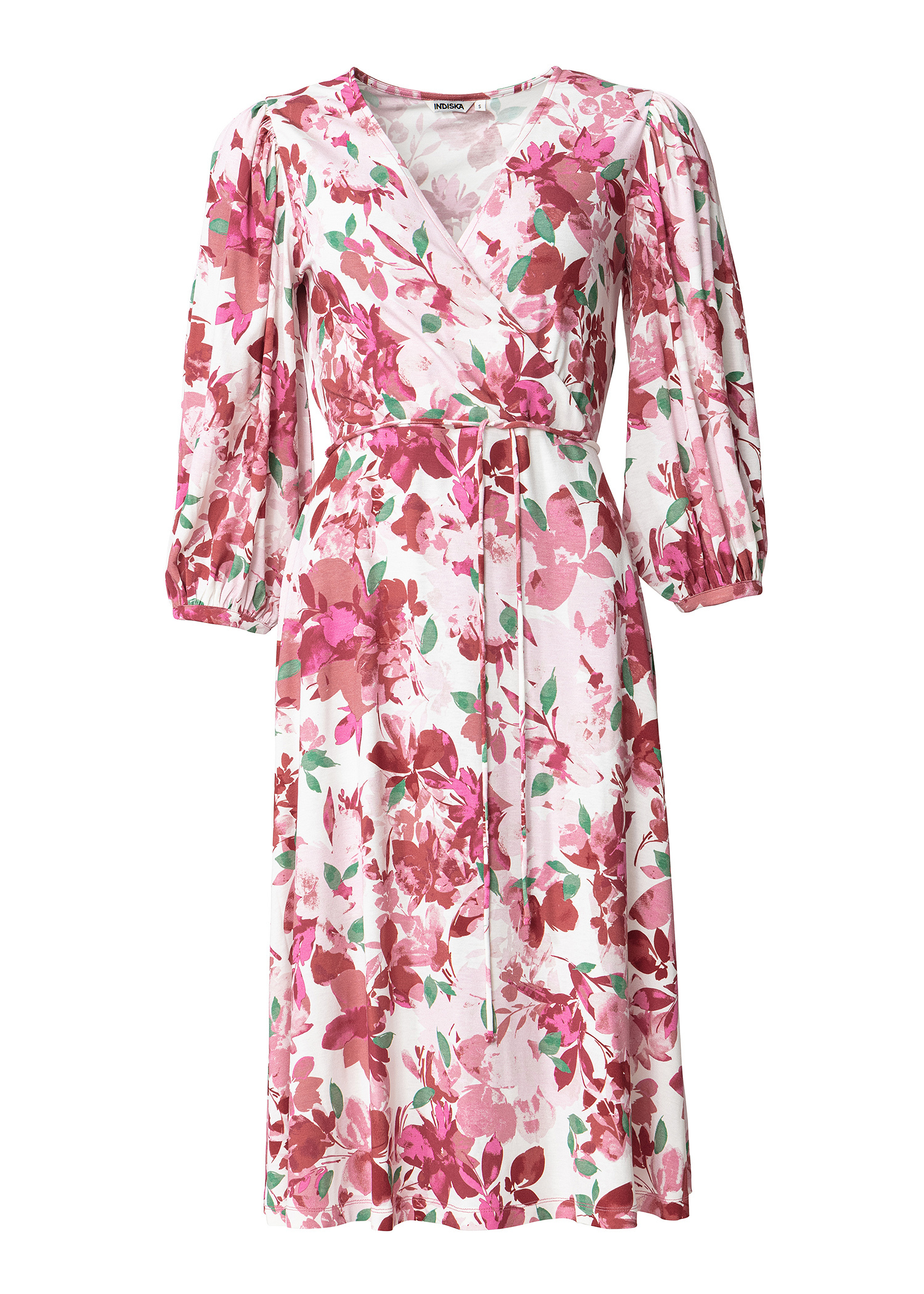 Floral dress with puff sleeves thumbnail 7