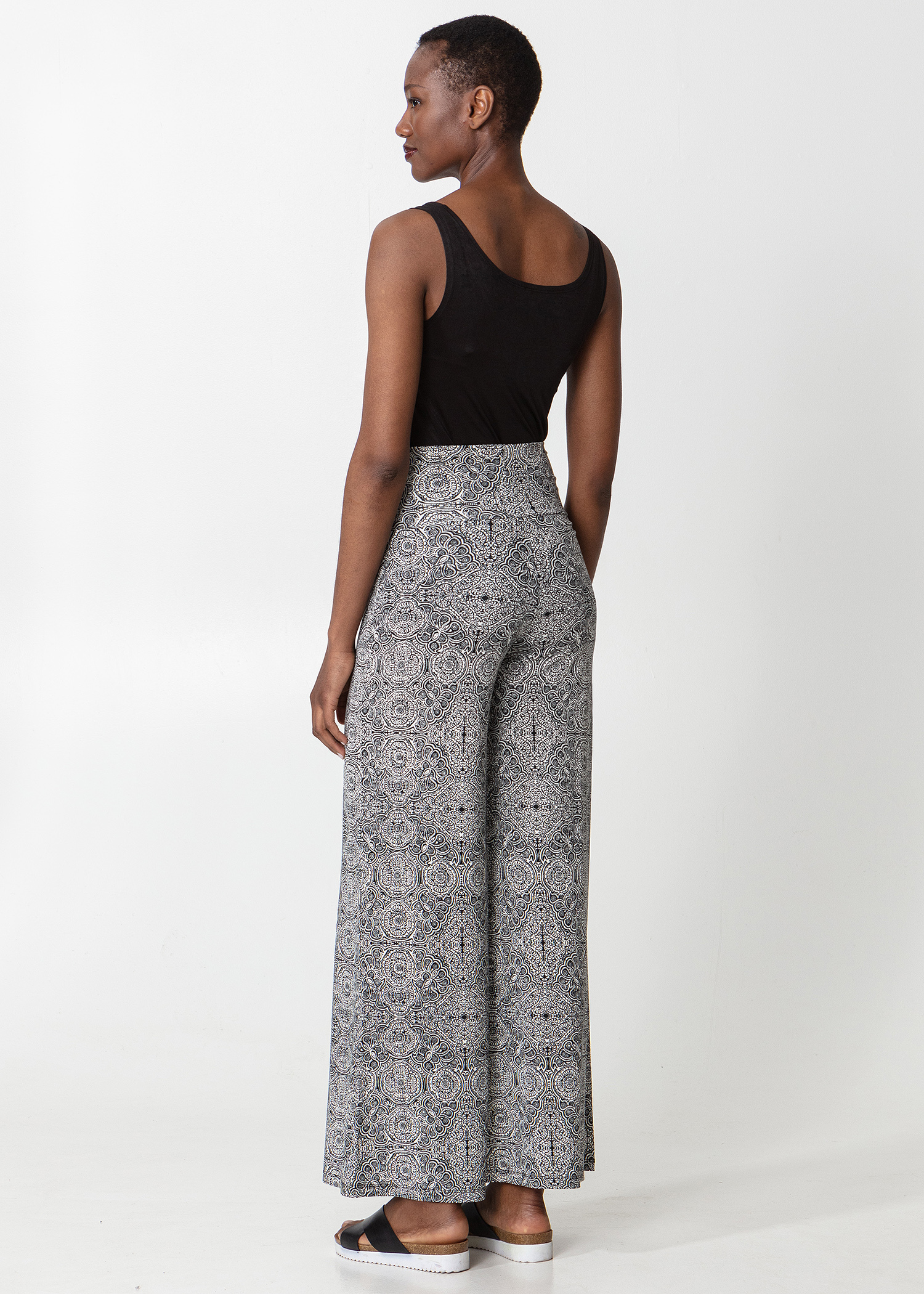 Patterned wide pant thumbnail 4
