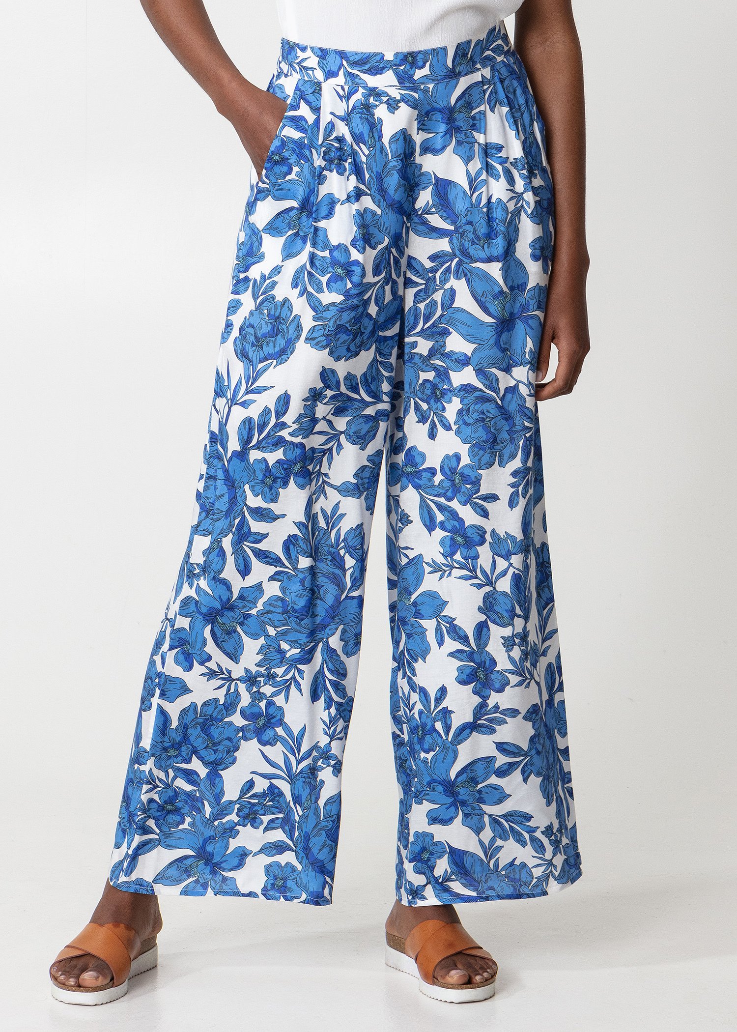 Wide floral trousers thumbnail 5