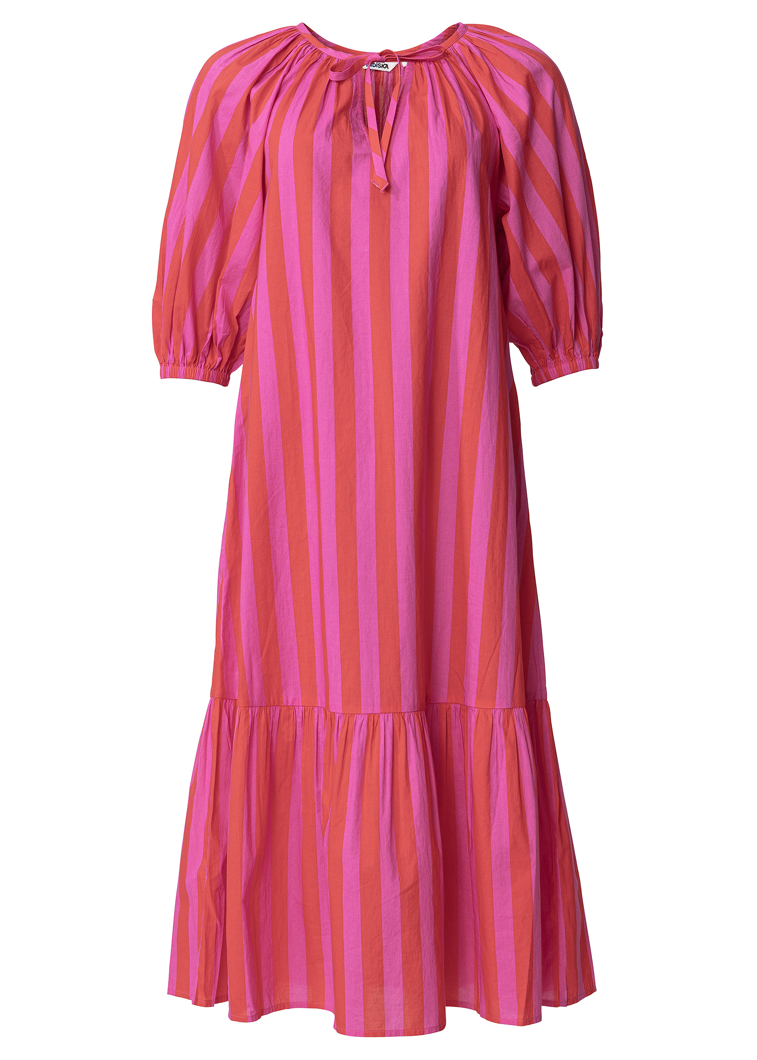Pink striped maxi dress thumbnail 5