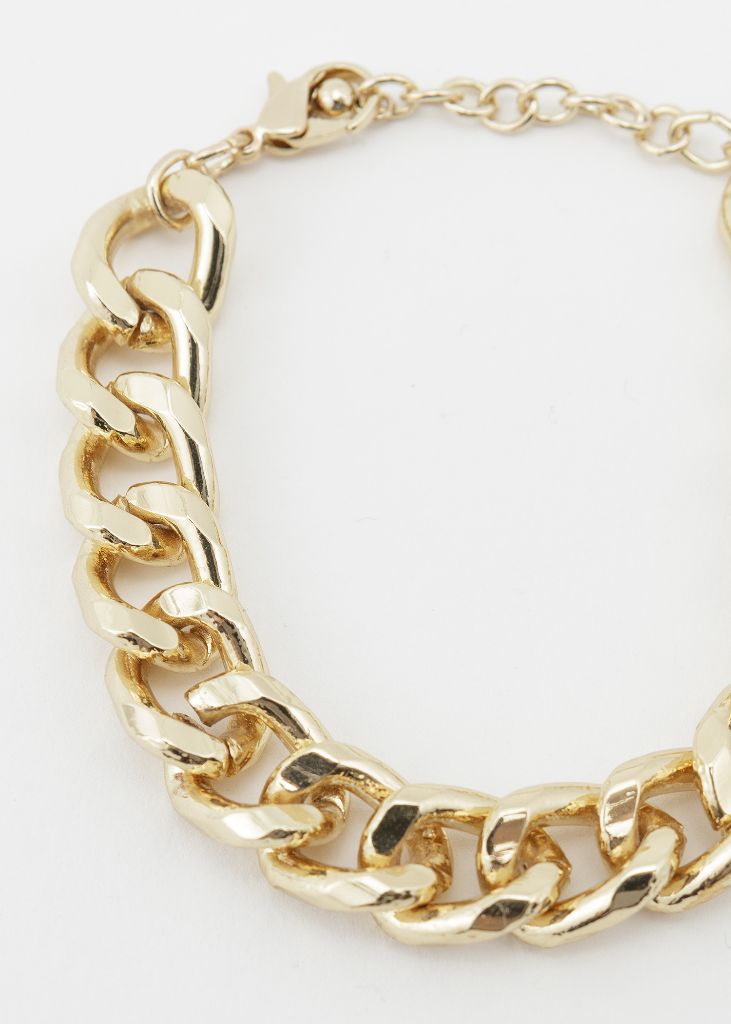 Gold coloured chain bracelet thumbnail 2