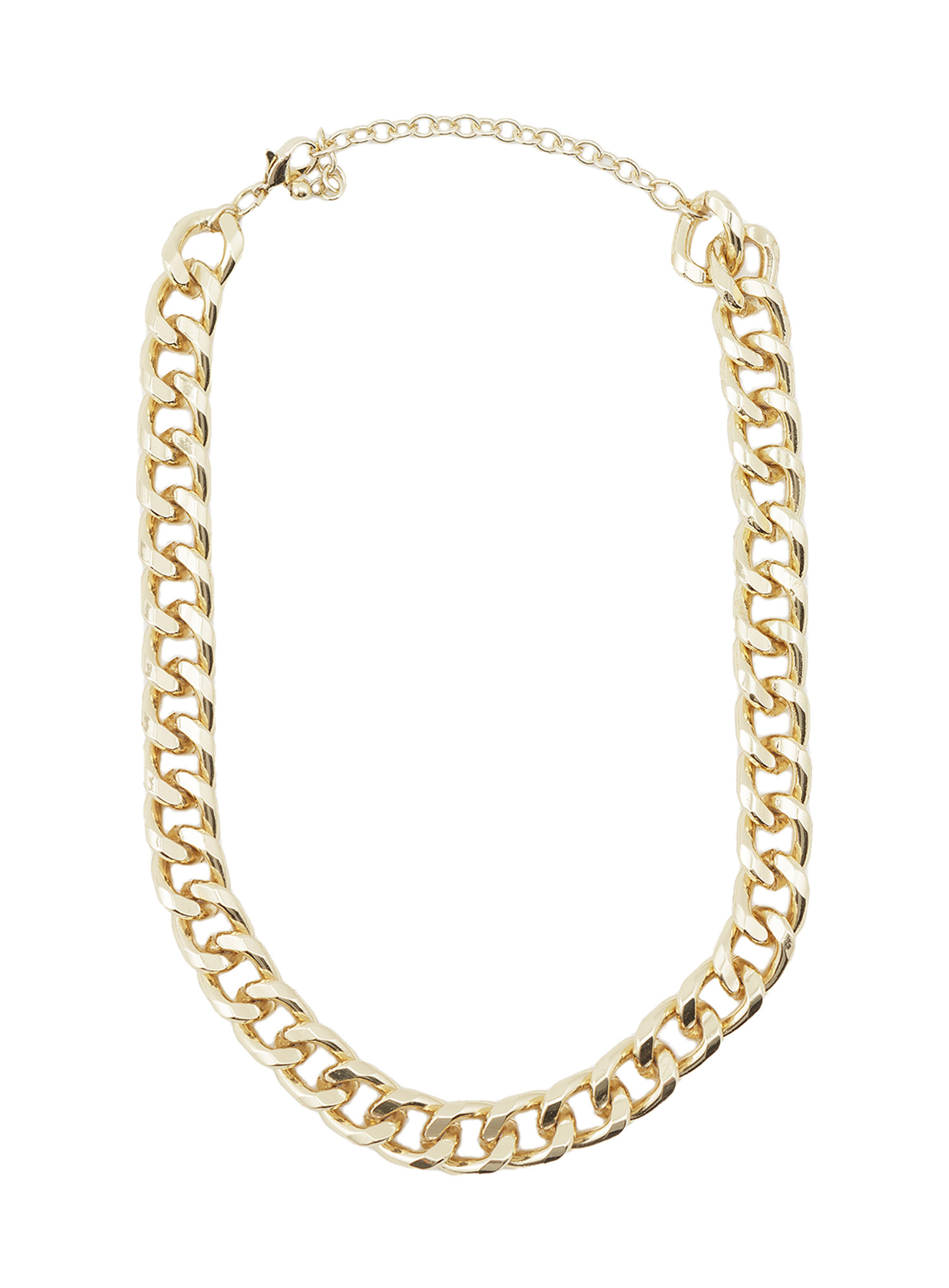 Gold coloured chain necklace Image 0