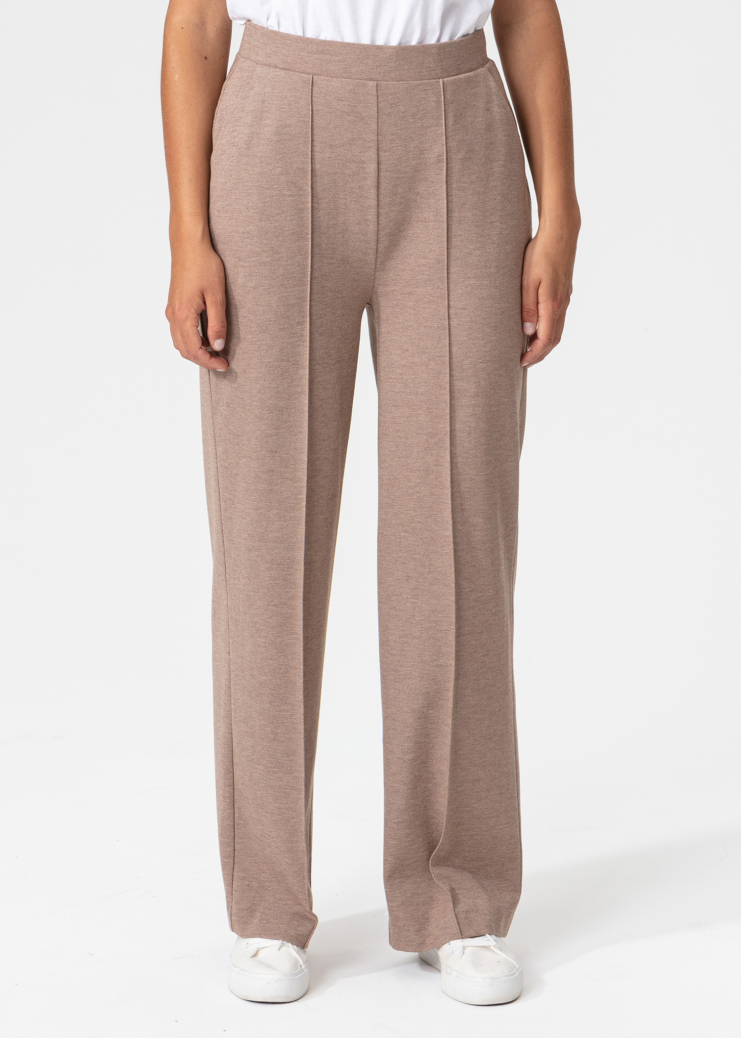 Beige wide trousers thumbnail 9