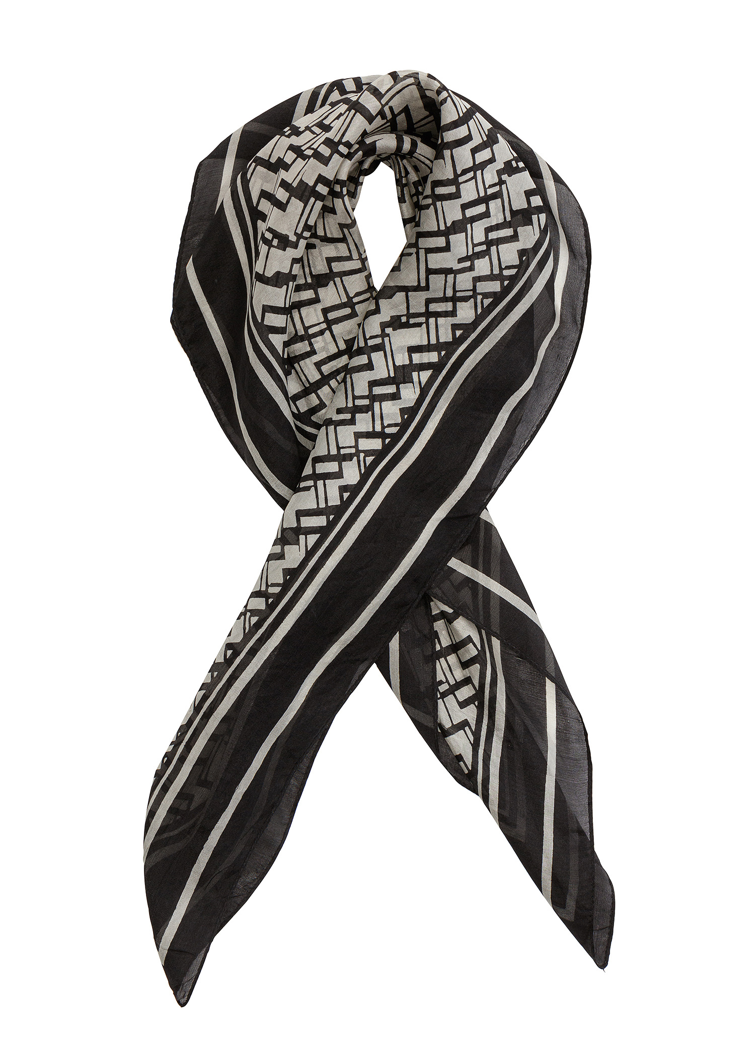 Graphic silk scarf Image 0