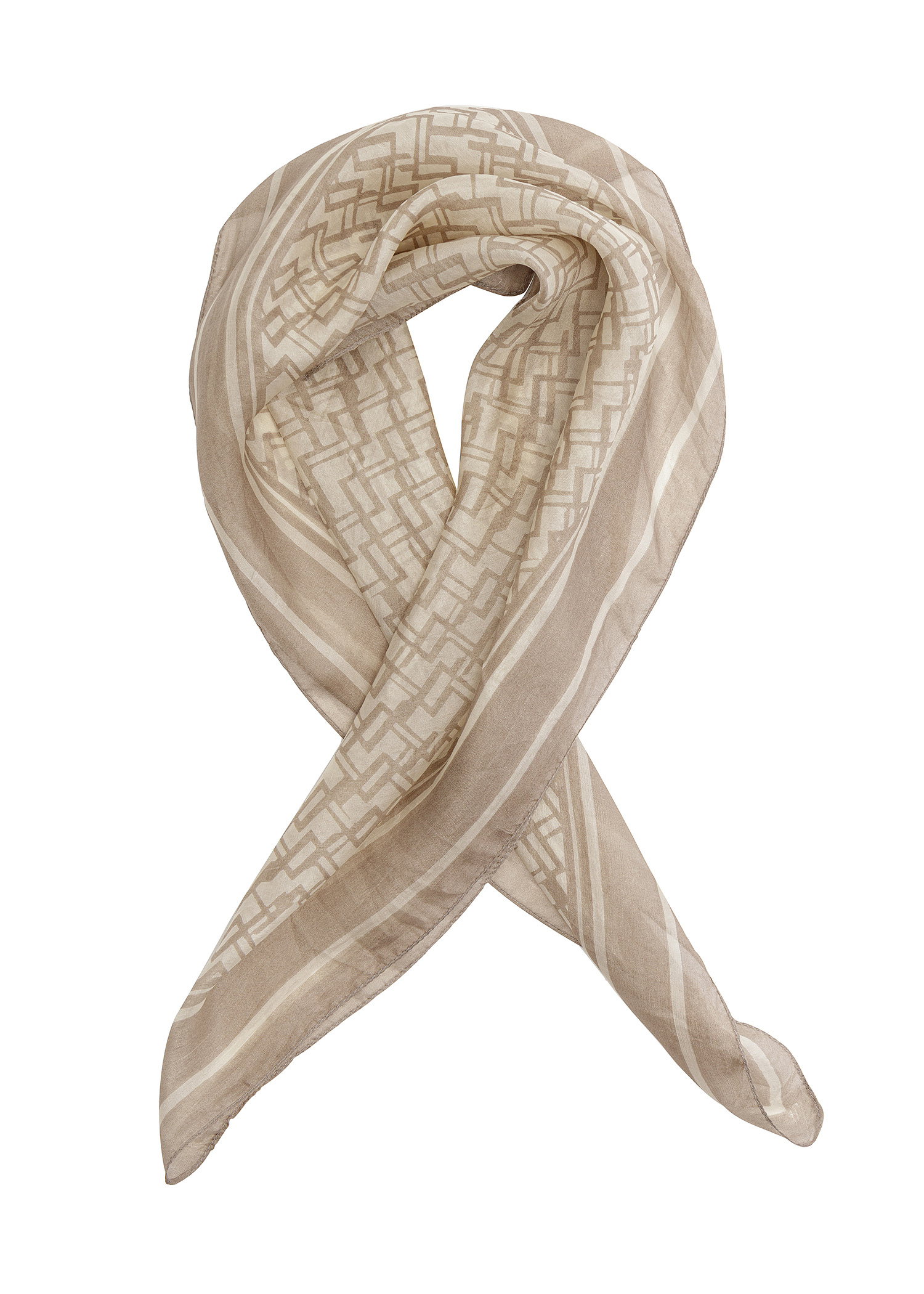 Graphic silk scarf Image 0