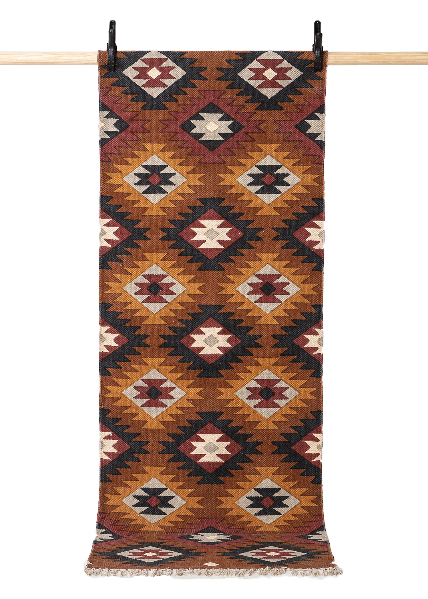 Multicolour cotton rug 70x200 cm Image 0