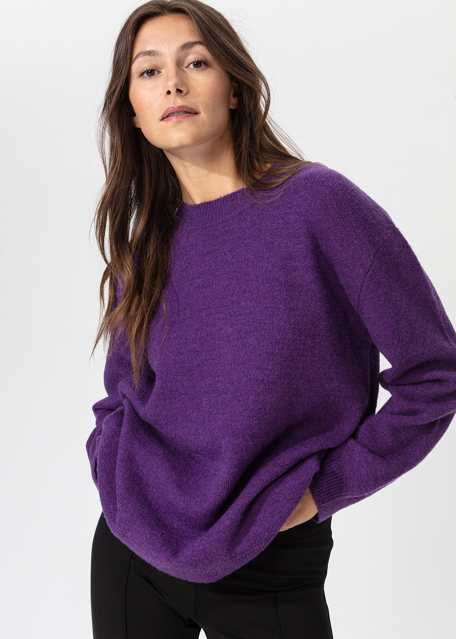 Colourful knitted wool sweater Image 0