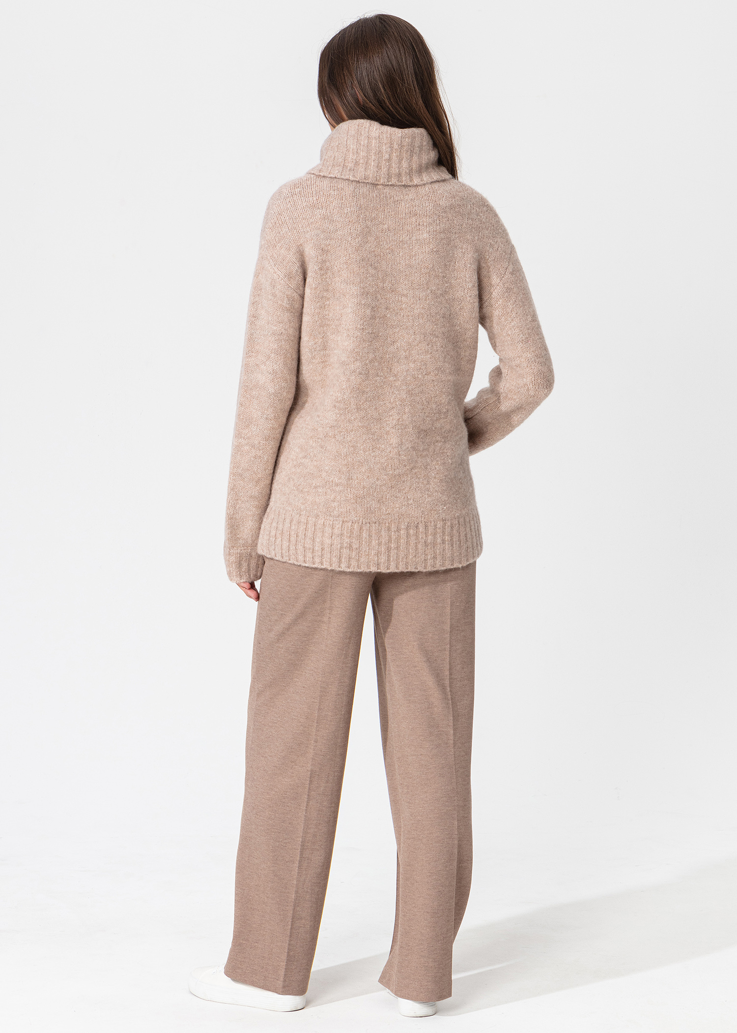 Heavy knitted roll-neck sweater thumbnail 6