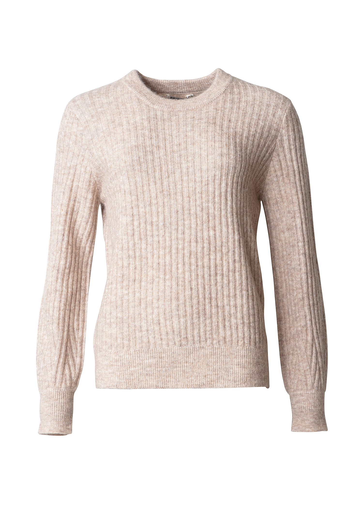 Beige knitted sweater thumbnail 8