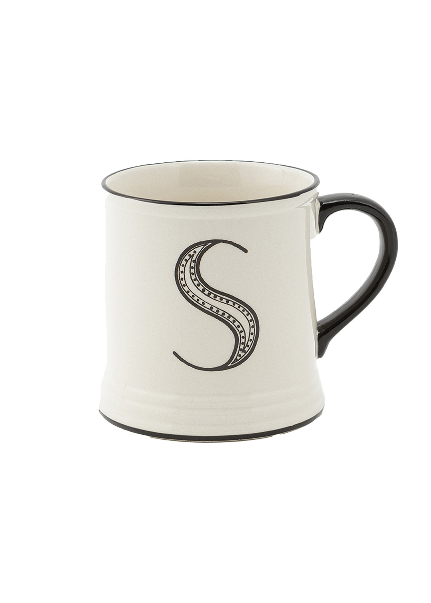 Stoneware letter mug thumbnail 0