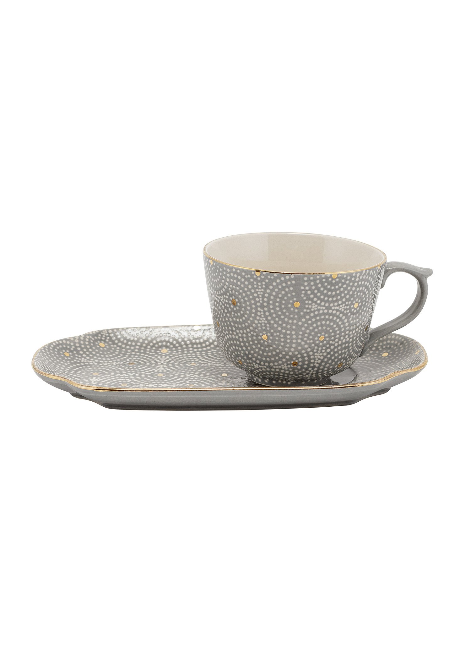 Stoneware cup and saucer Image 0