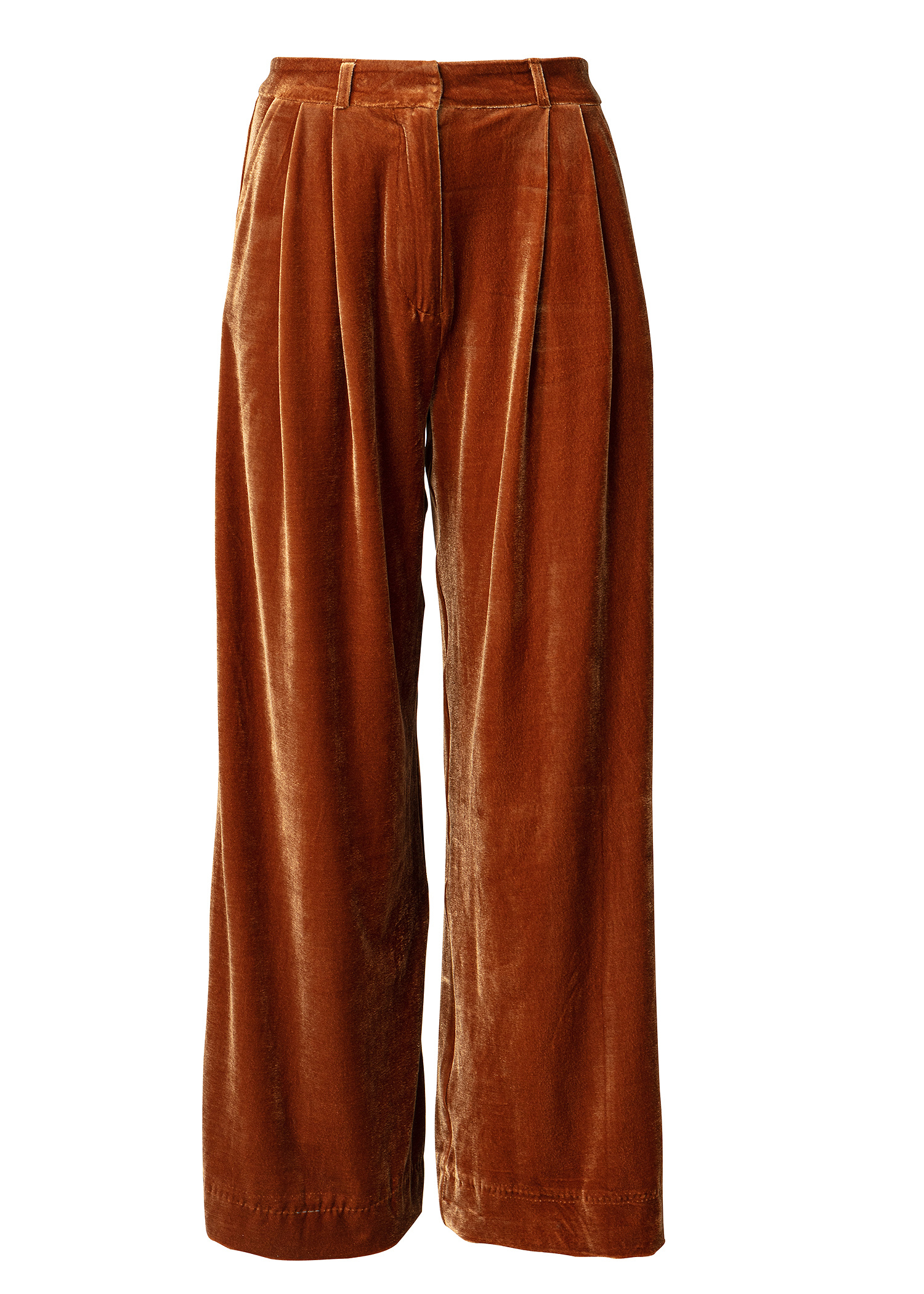 Brown velvet trousers thumbnail 5