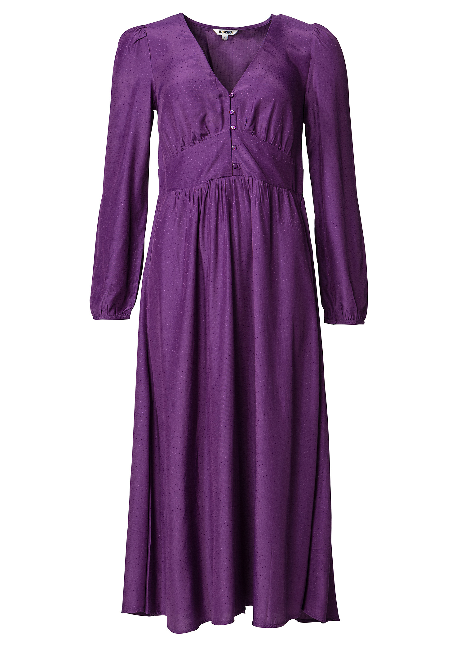 Purple long sleeved dress thumbnail 4
