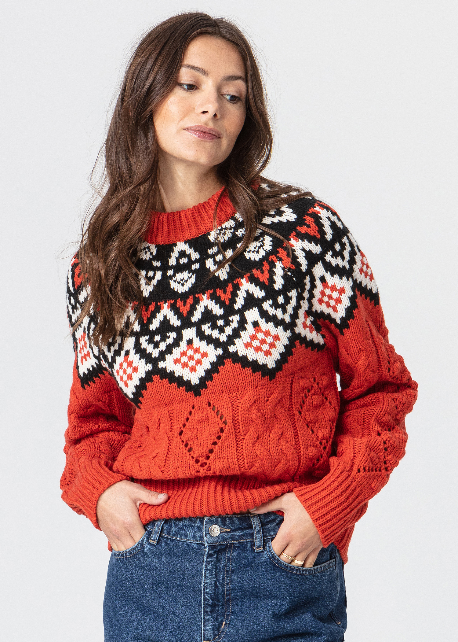 Cable knit sweater Image 0