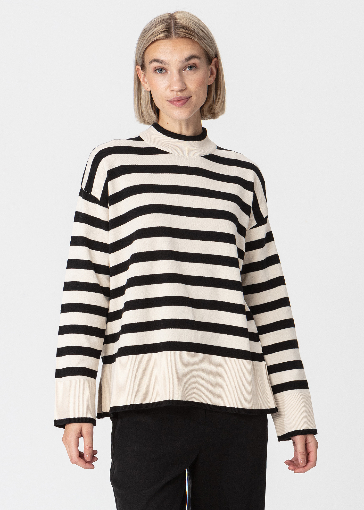 Striped cotton sweater Image 0
