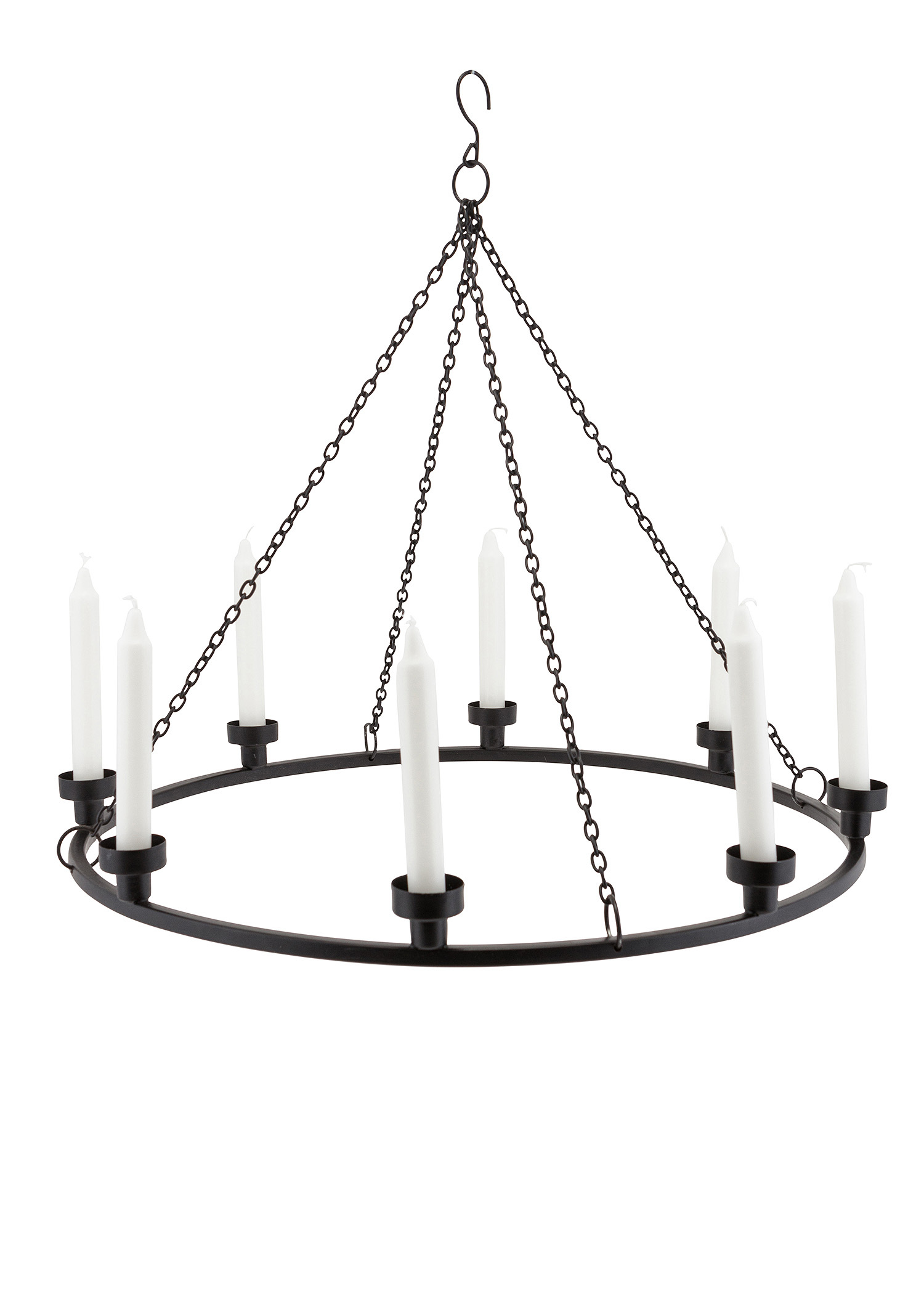Black iron chandelier Image 0
