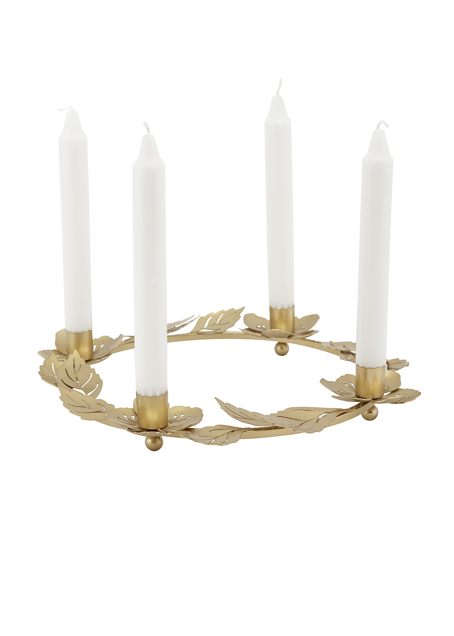 Advent candle holder in brass Image 0