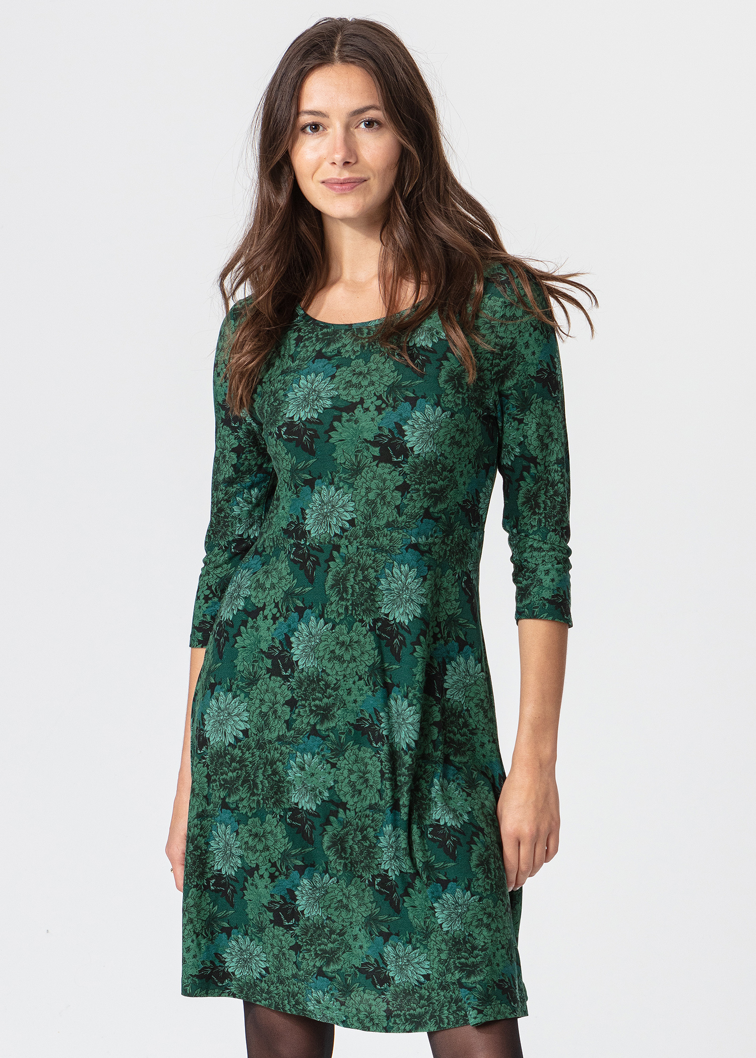3/4 sleeved floral dress Image 0