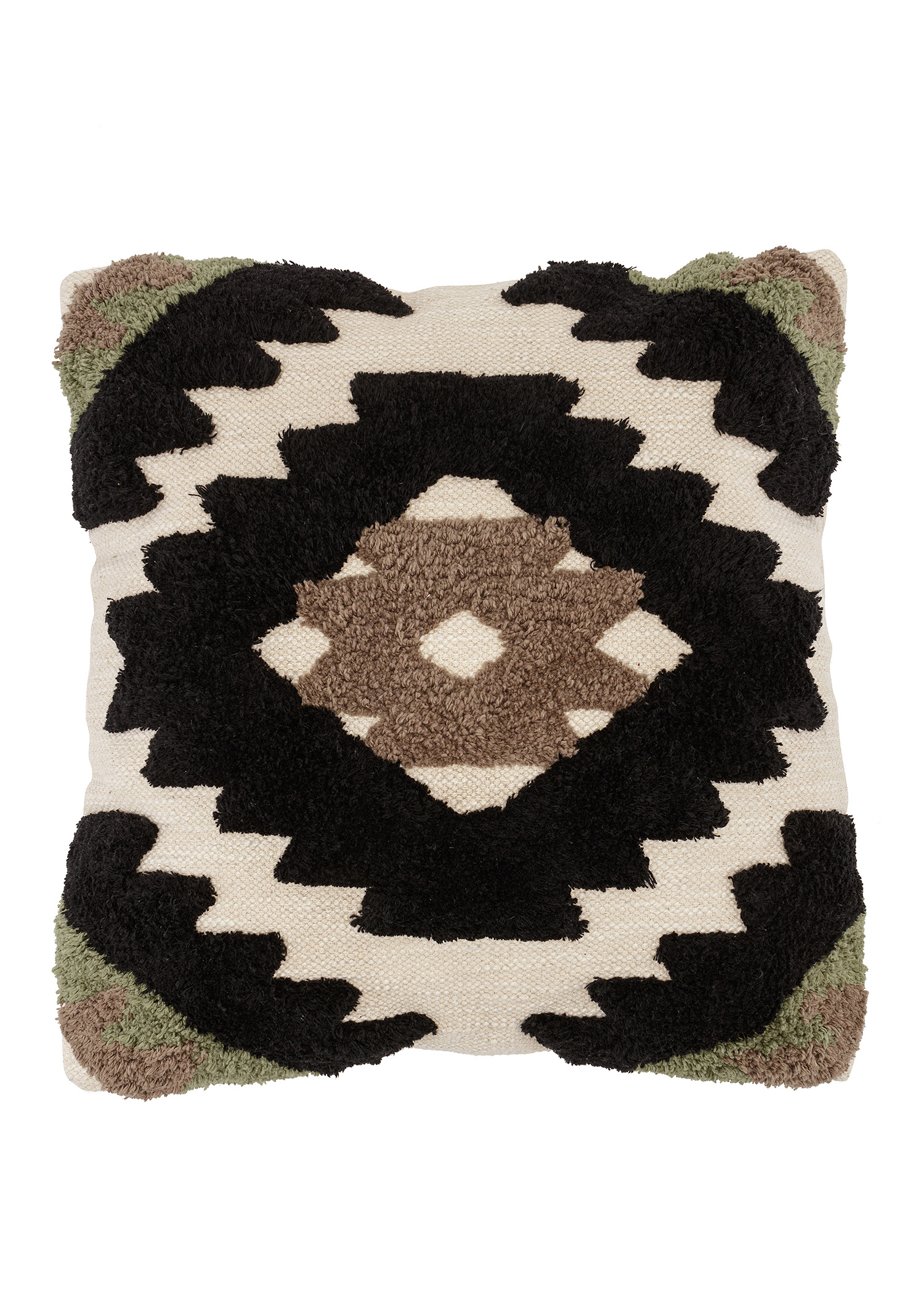 Patterned tufted cushion thumbnail 0