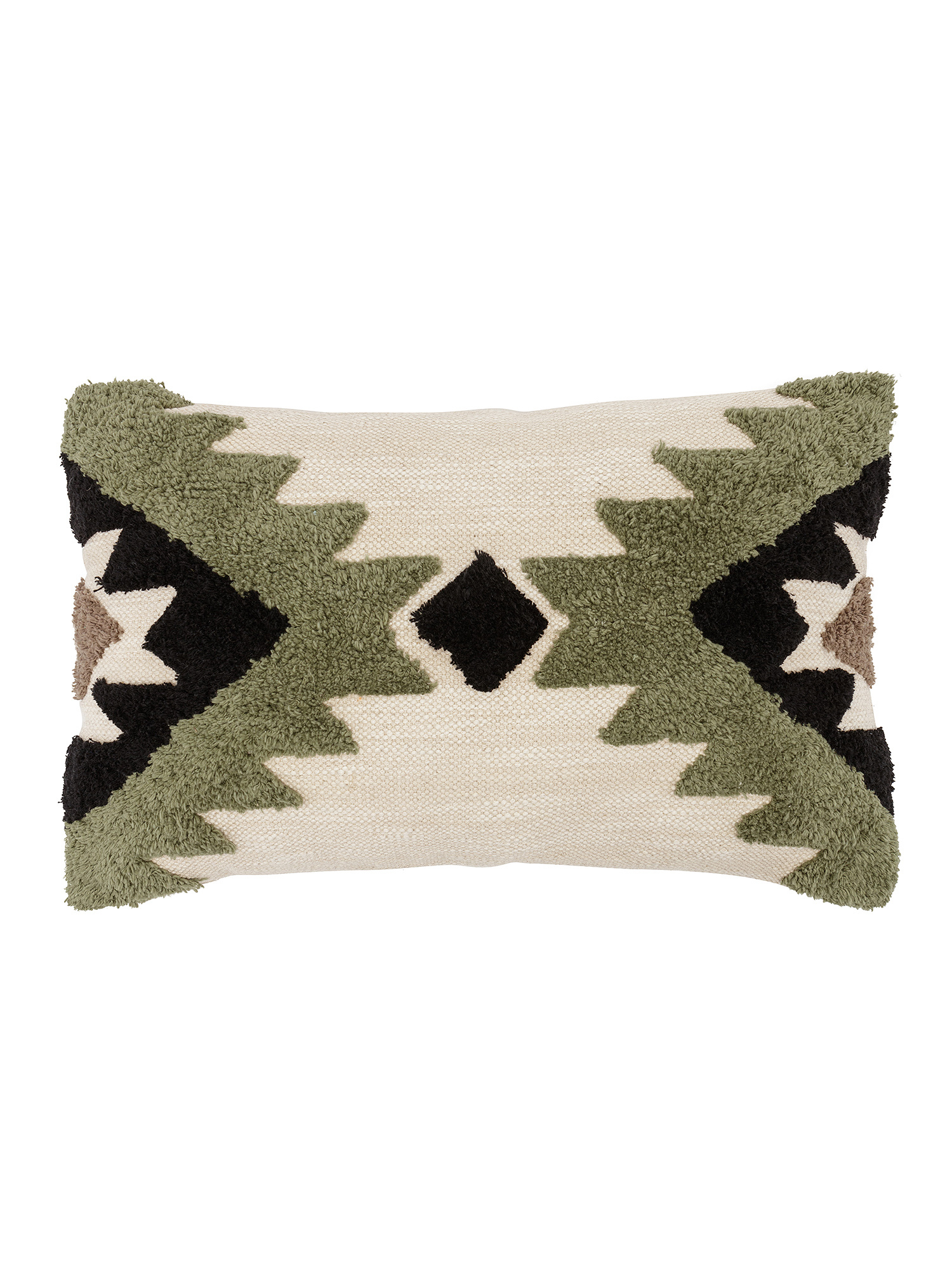 Patterned tufted cushion Image 0