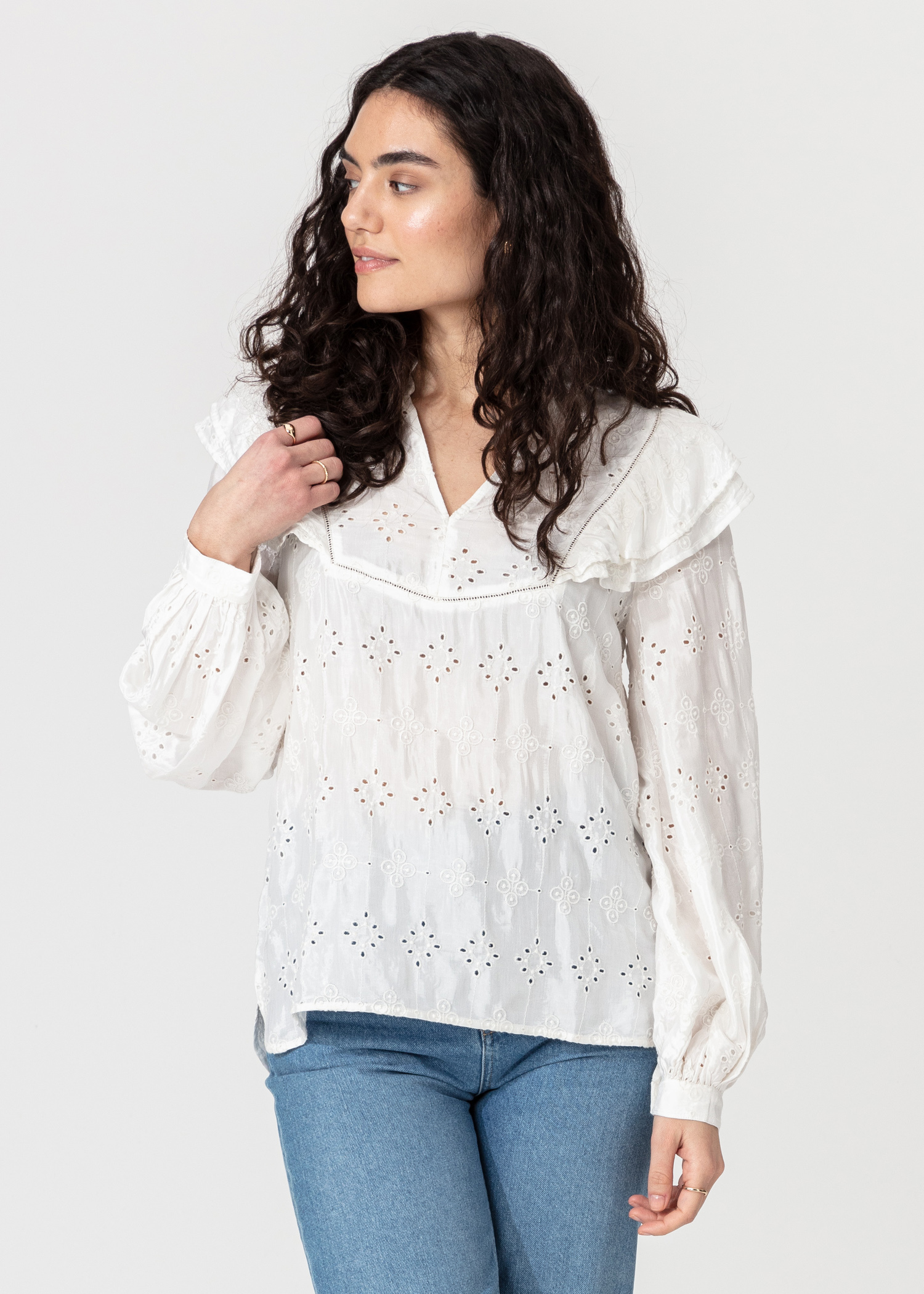 Broderie anglaise blouse thumbnail 0