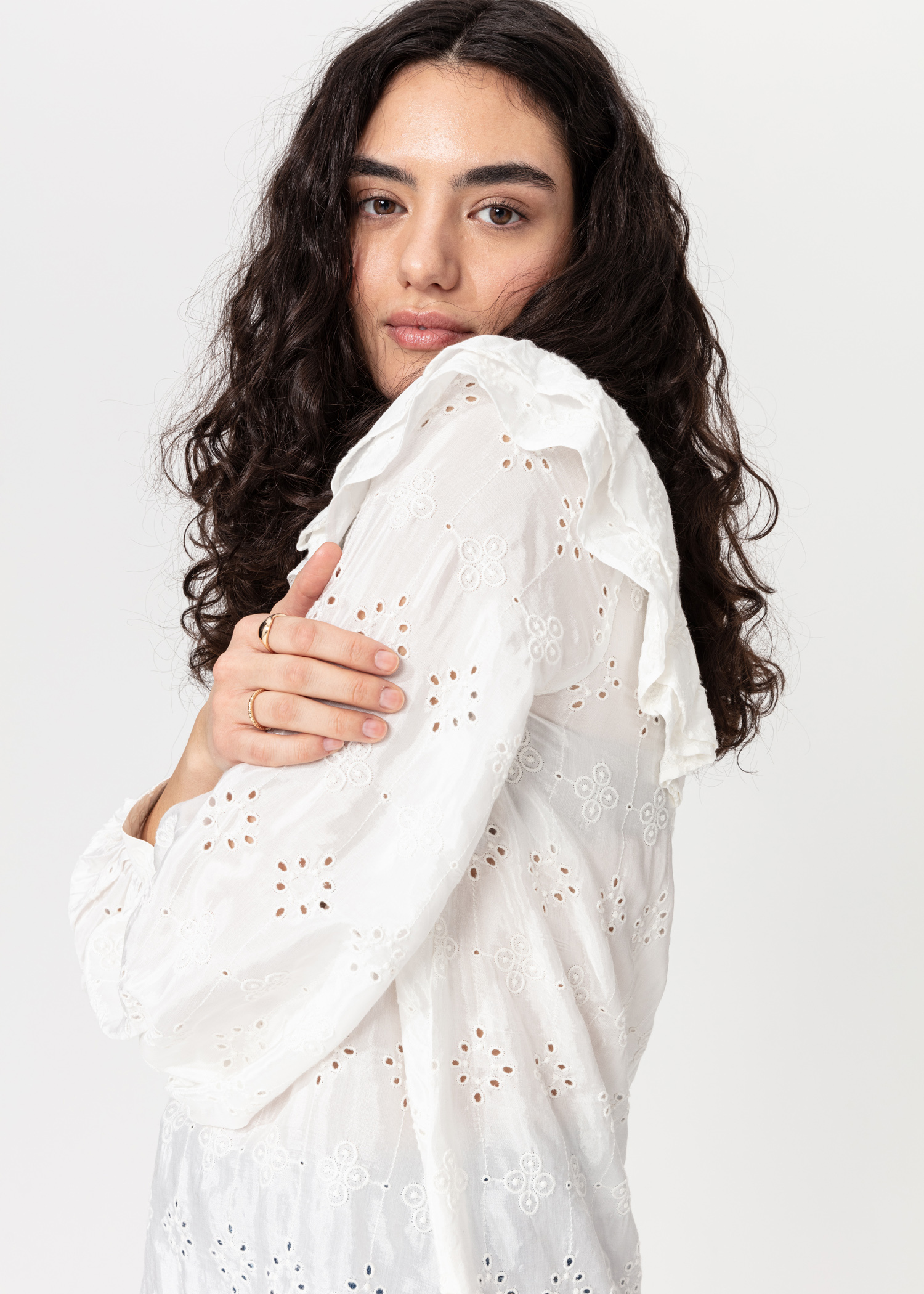 Broderie anglaise blouse thumbnail 1