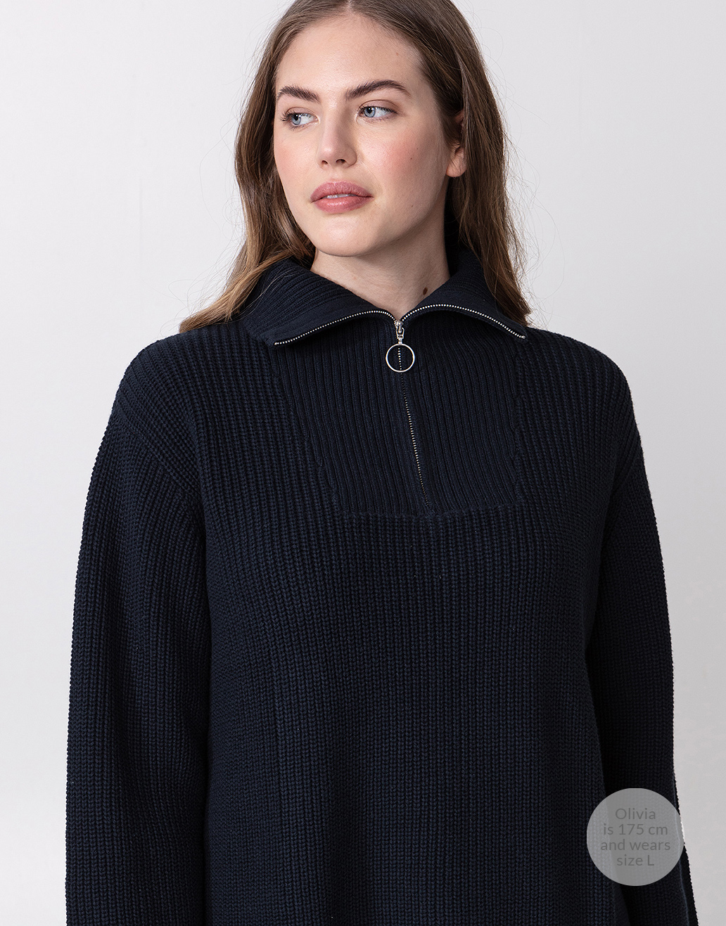 Pullover mit halbem Reißverschluss Image 0