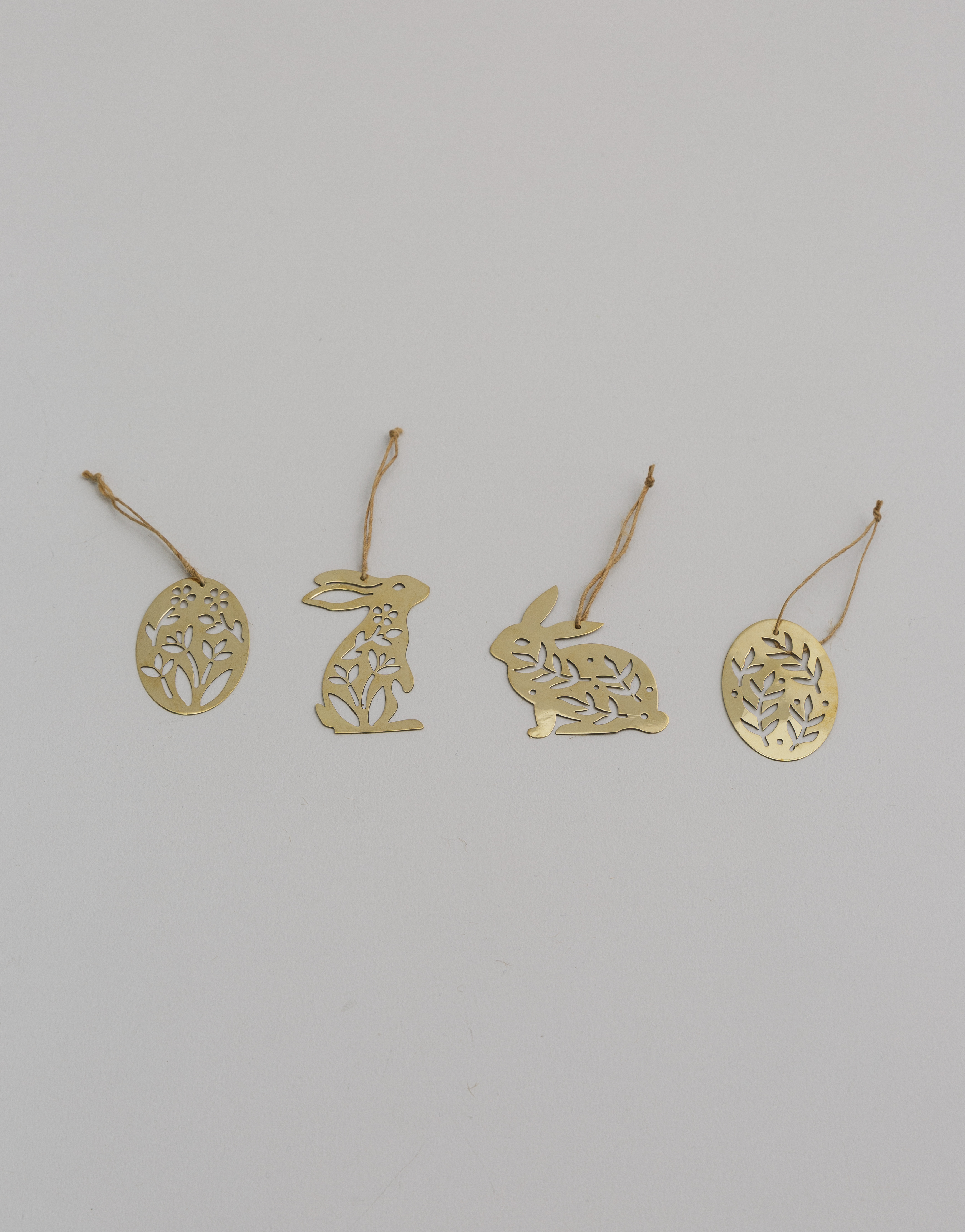 4-pack brass easter decorations thumbnail 1