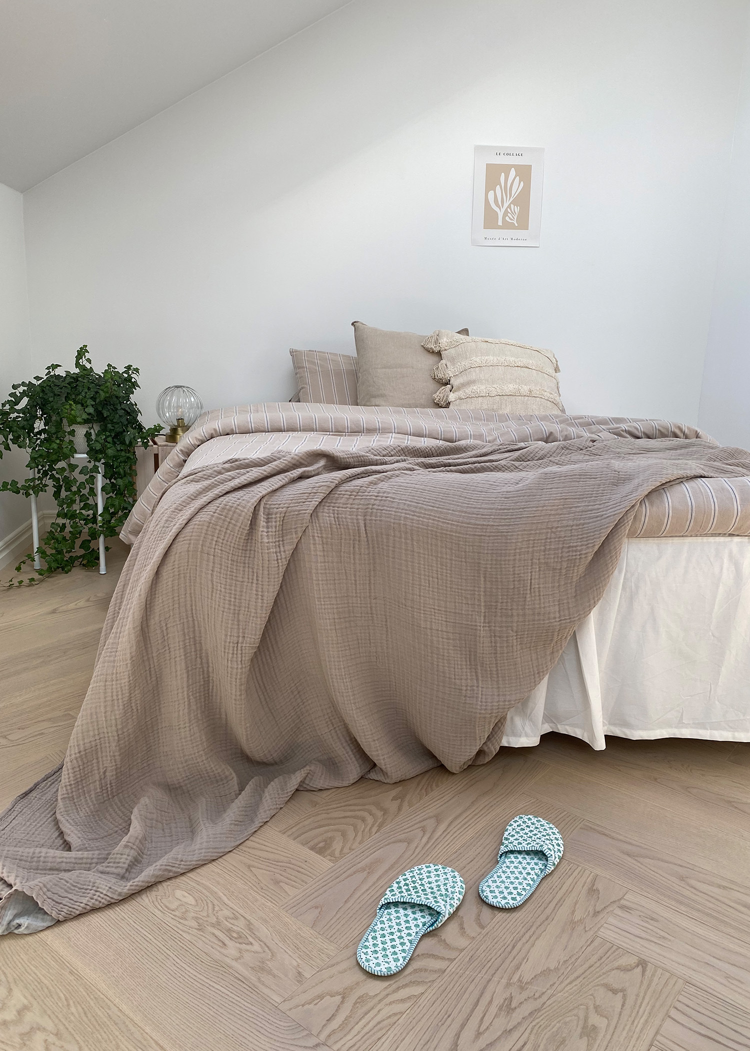 Cotton bedspread 260X260 cm Image 0