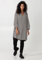Patterned 3/4 sleeved tunic thumbnail 2