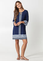 Printed tunic with 3/4 sleeves thumbnail 3