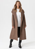 Long coat with belt thumbnail 3