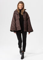 Brown quilted jacket thumbnail 5