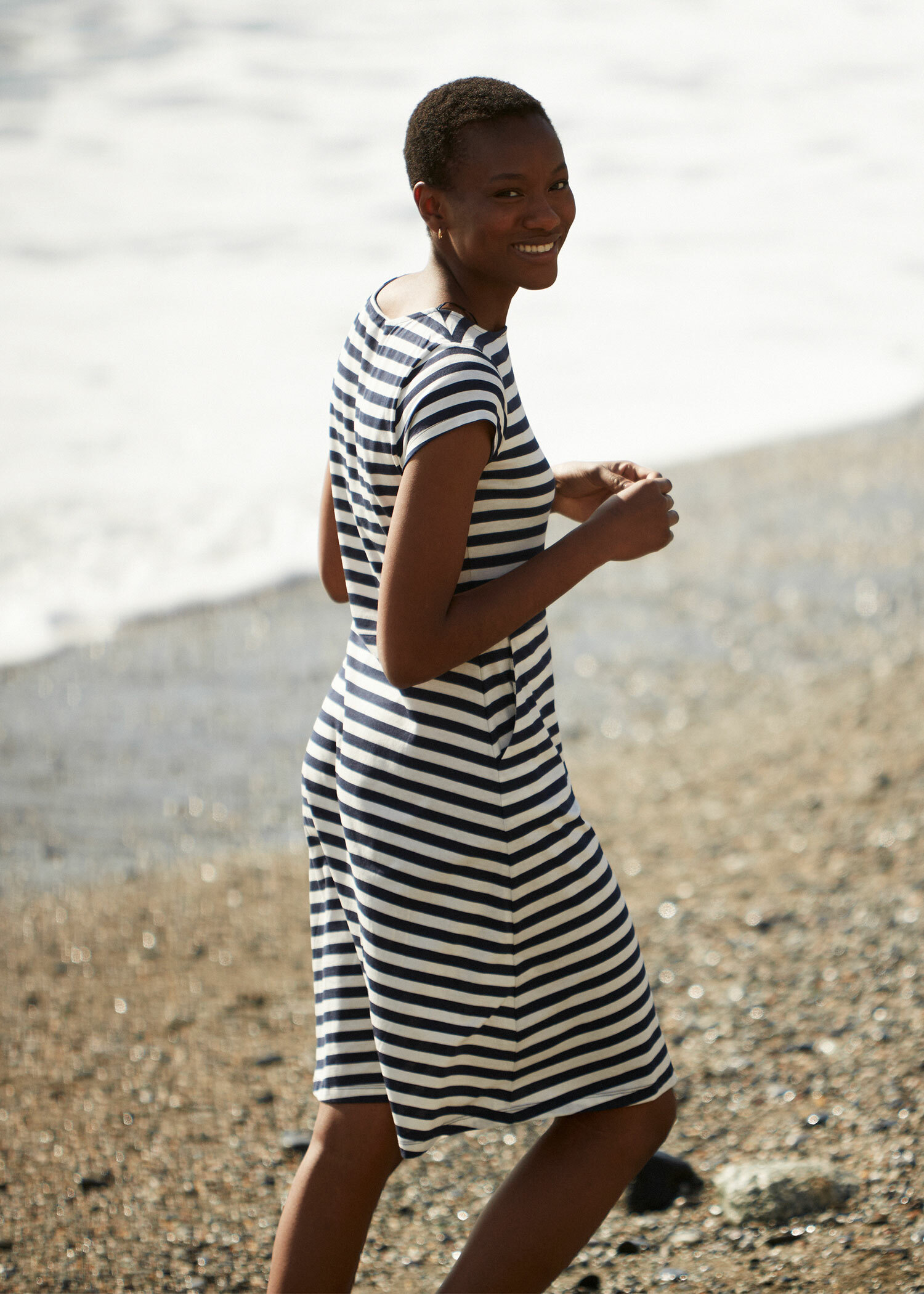 Striped dress with pockets thumbnail 2