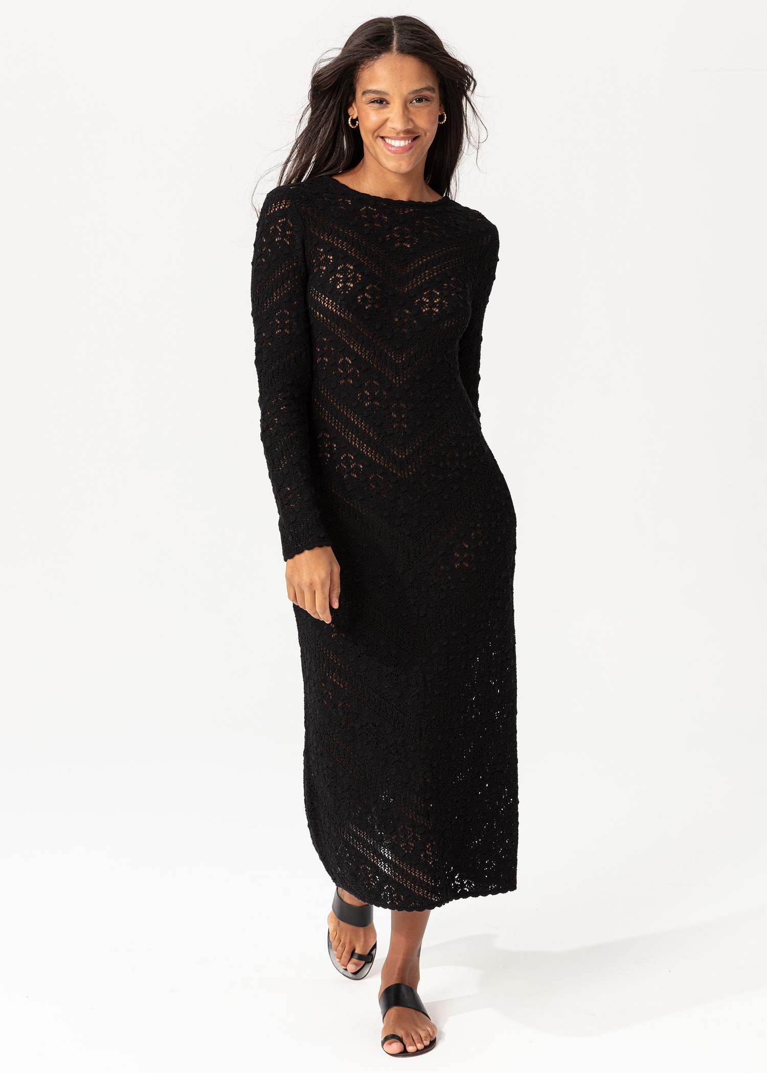 Knitted dress with open back thumbnail 2